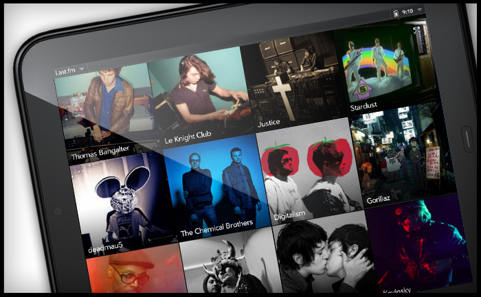 Tablet music app