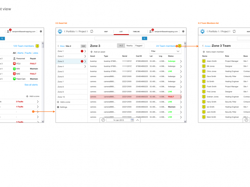 Asset Mapping prototype asset geo tracking app